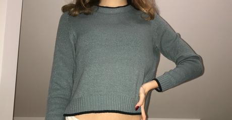 Kratší svetrík, h&m,xs