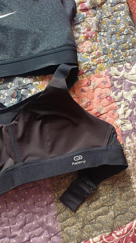 3 ks sport. podprsenky zn.nike,leginy zn.gymshark, nike,s