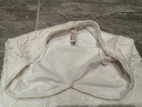 Biele čipkové šaty pružné bodyflirt,v36-38, 36