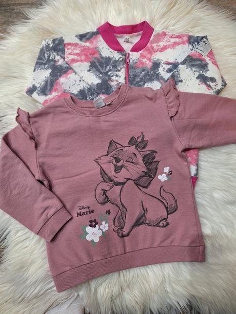 2 x krasna mikinka, disney,98