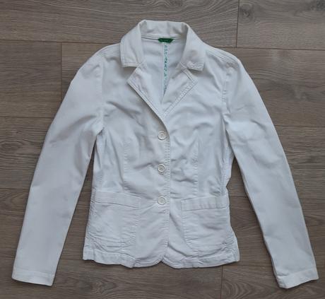 Biele sako, benetton,s