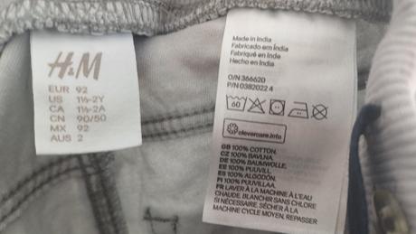 Sivé nohavice hm 92, h&m,92