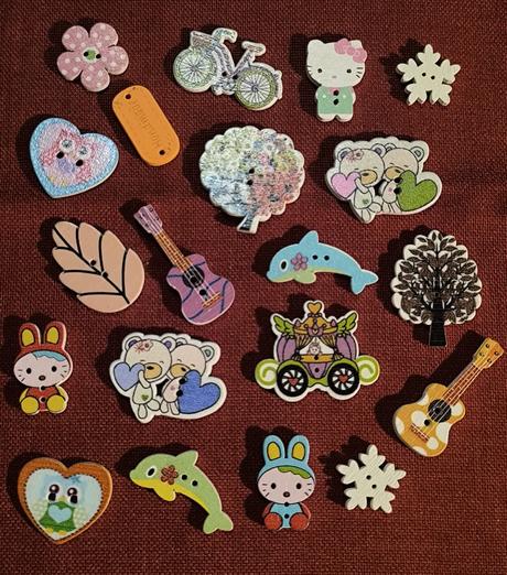 Gombíky, spolu 20 ks, 