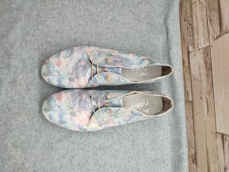 Rieker 40 - dámske kvetinové poltopánky, rieker,40