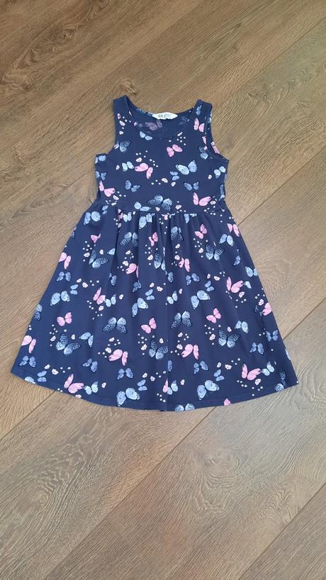 Letné šaty motýlik v.134/140, h&m,134