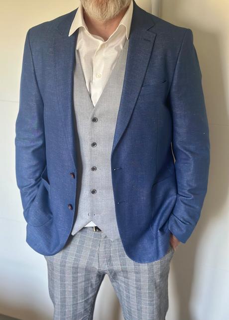 Pánske sako galileo slim fit, veľ.56/6, xxl