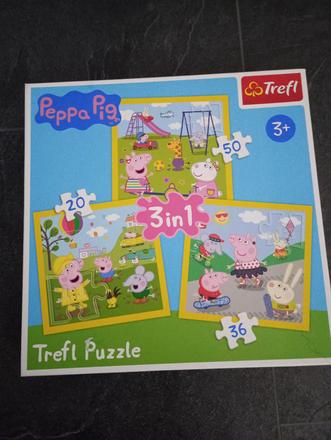 Puzzle peppa pig 3x, 