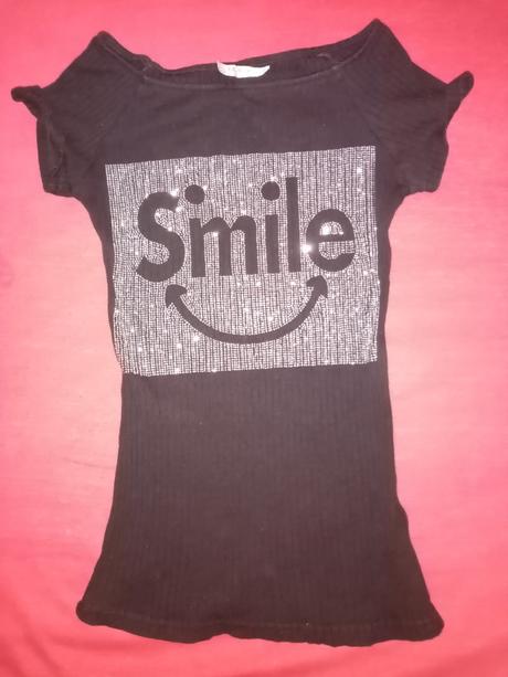 Tričko s nápisom smile, xs