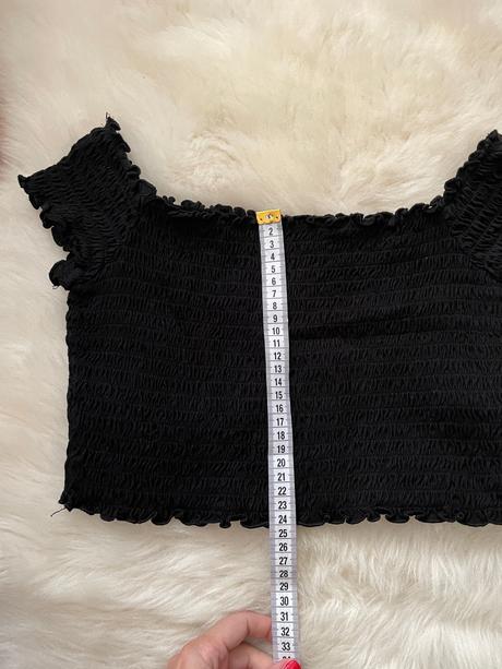 Crop tricko s vystrihom, h&m,s