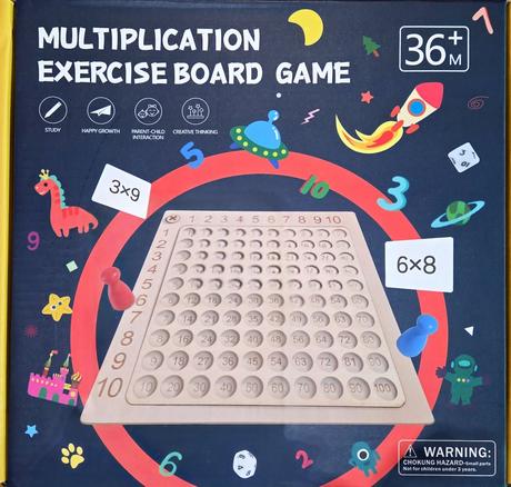 Drevená násobilka, hra,