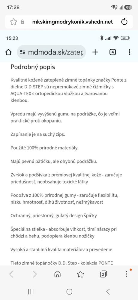 Zimné topánky, d.d.step,31