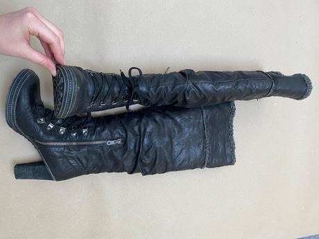 Vysoké čižmy na opätku 39, 39