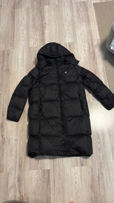 Dlha páperova bunda, calvin klein, calvin klein,xl