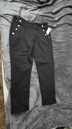 Nohavice streč čierne 4xl, c&a,4xl