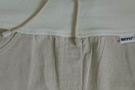 Tehotenská sukňa ľanová zn. mutti, nenosená, s