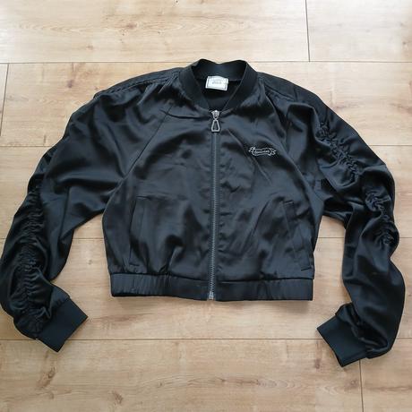 Cropnutá lesklá saténová bundička, pimkie,s