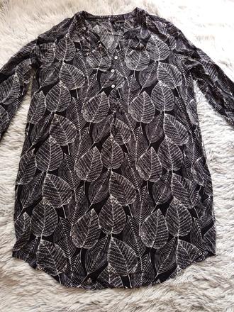 Čiernobiela tunika...saty, l