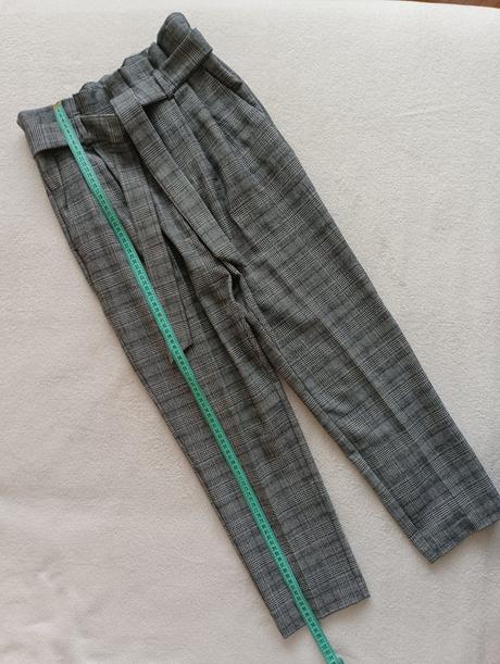 Kárované nohavice, h&m,38
