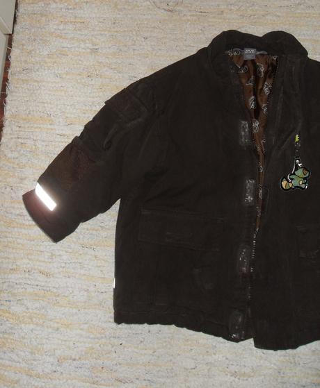 Bunda s reflex.prvkami, bez kapucky, h&m,92