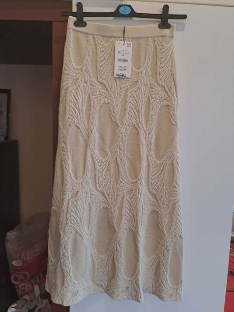 Zara pletená sukňa, zara,m