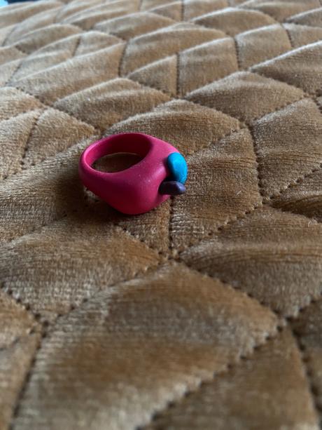 Fimo prsteň - jablko,