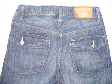 Rifľové bermudy zn. h&m, h&m,140