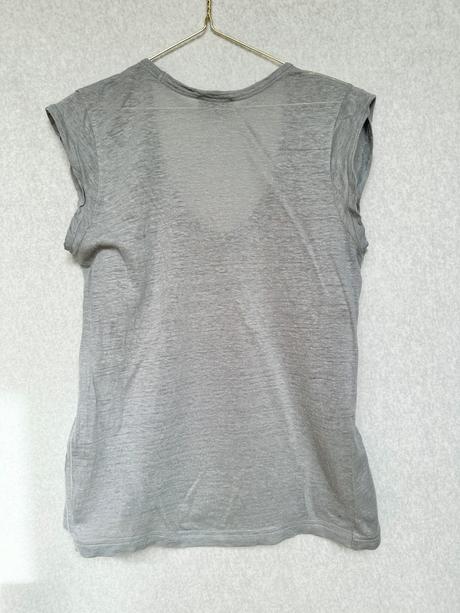 Značkové ľanové tričko, s