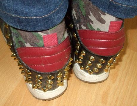 Kožené botaskové topánky na klinovom opätku, 40