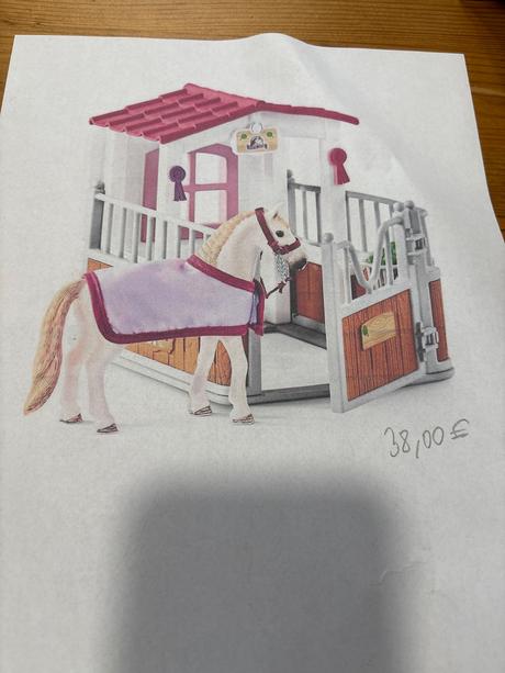 Schleich stajňa s koňom,