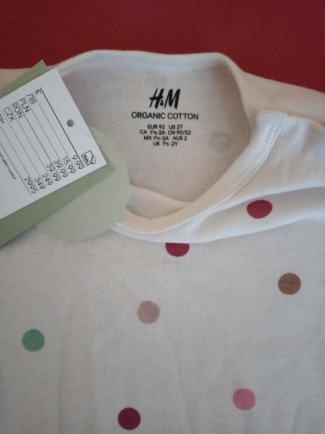 Body s dlhym rukavom, h&m,92