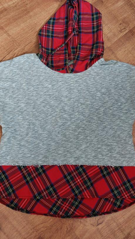 Mikina károvaná, veľ. uni,