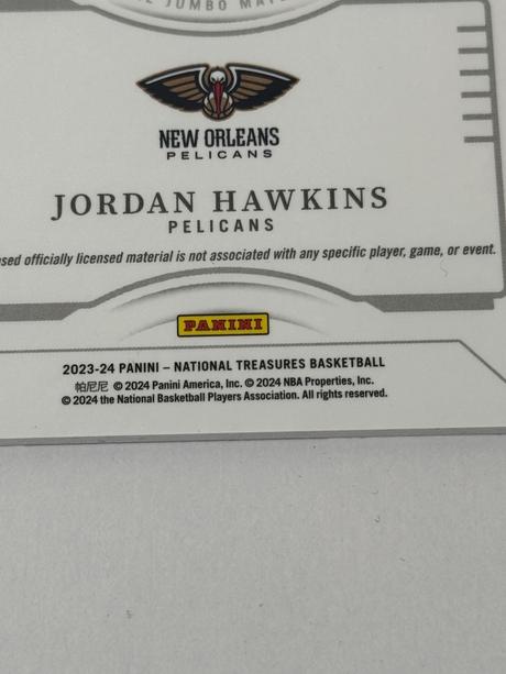 Kartička jordan hawkins, 