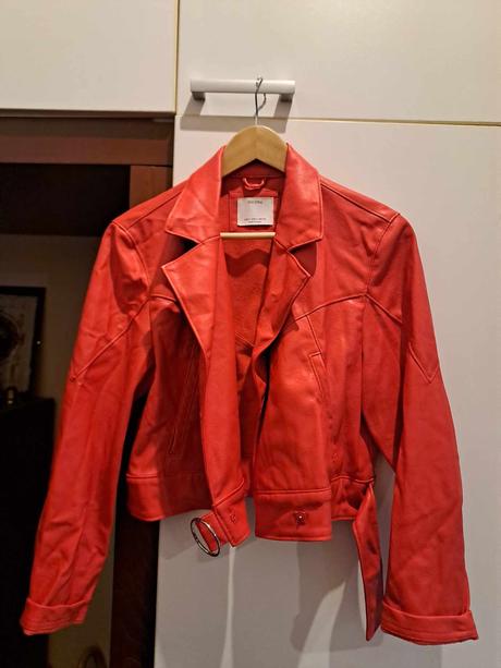 Bershka koženková bunda, bershka,s