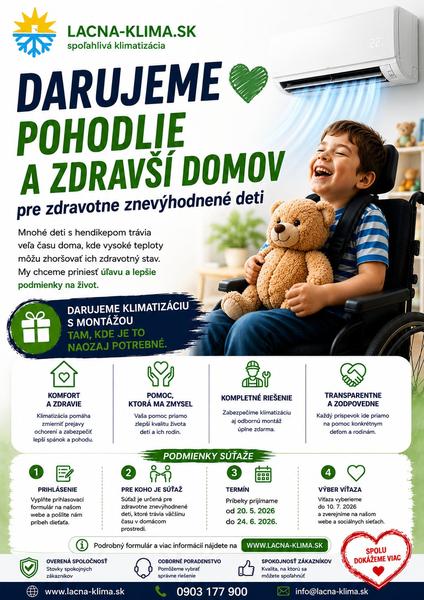 Darovacia súťaž pre handicapované detičky.