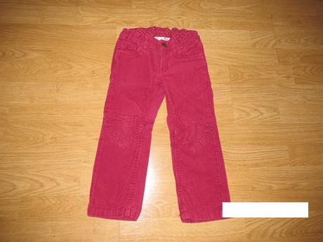 Bordové menčestráky v. 104, h&m,104