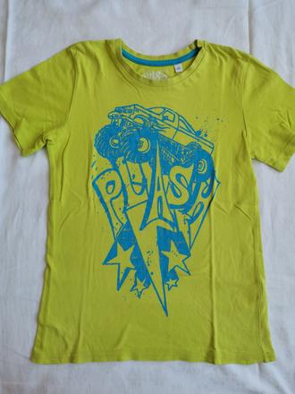 Neónovozelené tričko s dinosaurom, palomino,128