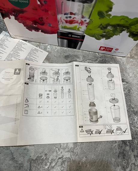 Bosch mmbm7g3m víta style mixx2go stolný mixér, bosch