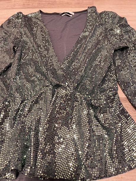 Nenosený flitrový top / tričko reserved, reserved,m