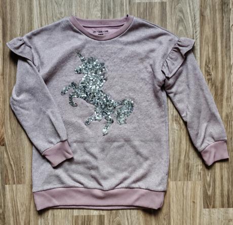 Dievčenská mikina jednorožec 128, f&f,128