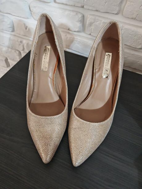 Úžasné zlaté lodičky 38, 38