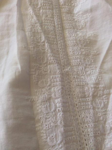 Romantická madeirová blúzka, h&m,xl