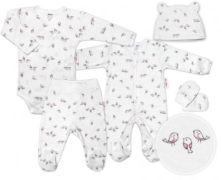 5-dielna súpravička do pôrodnice vtáčiky, 50