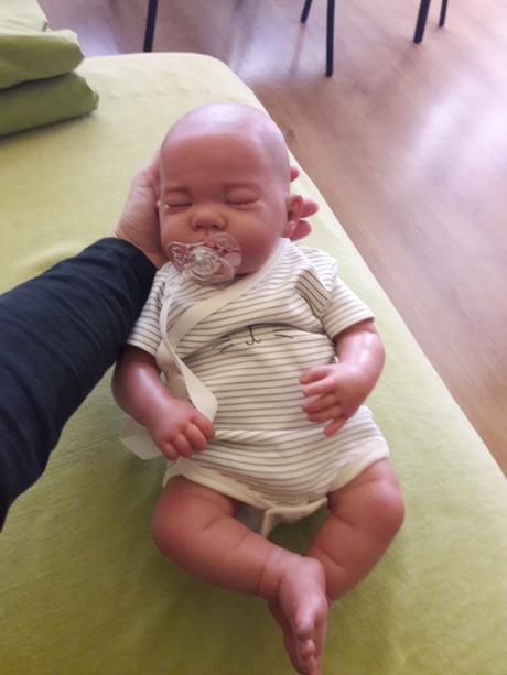 Reborn - spiaca realistická bábika - ako živá, 