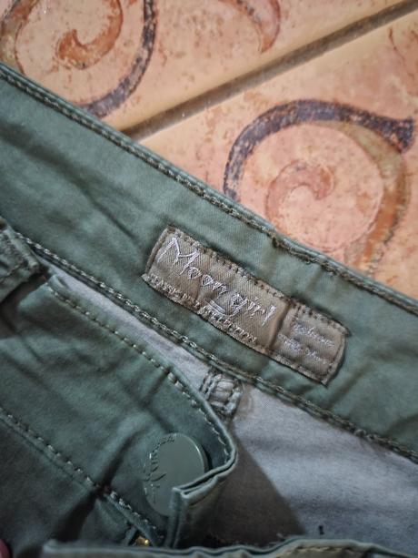 Zelene riflove nohavice v.30 s/m, s