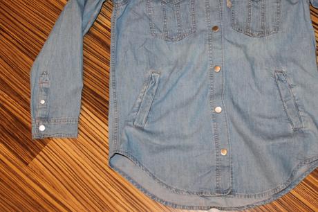 Dámska džínsová košeľa h&m v. 36, h&m,36