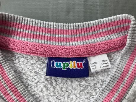 Mikina, sedo-ruzova, lupilu,98