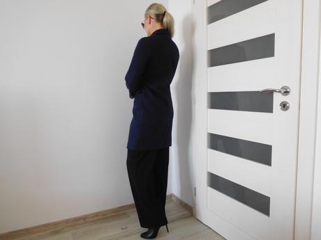 Kabát tm, modrý dámsky -s/m, s