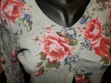 Topshop kvietkovaný trendy tenký svetrík xs/s, topshop,xs