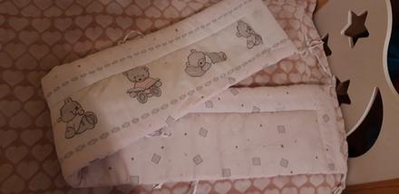 Mantinel do postieľky macko, šírka (cm): 30,dĺžka (cm): 160