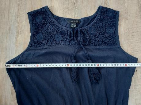 Dlhé letné šaty - modré, esmara,36